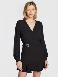 Liu Jo Sukienka codzienna WF2207 T3020 Czarny Regular Fit. Czarne sukienki damskie Liu Jo, bez wzorów, z syntetyku, bez ramiączek. Za 1,109.00 zł.