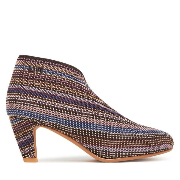 Botki United Nude. Brązowe botki damskie United Nude, bez obcasa, na słupku, bez zapięcia. Za 879.99 zł.