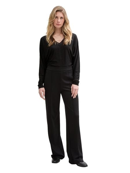 Tom Tailor Koszulka w kolorze czarnym rozmiar: S. Czarne bluzki damskie Tom Tailor, s, bez wzorów, z lyocellu, bez kołnierzyka, bez ramiączek. Za 69.99 zł.