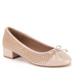 Baleriny Nine West. Brązowe balerinki damskie Nine West, bez wzorów. Za 229.99 zł.