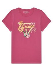 Guess T-Shirt J5GI16 K6YW4 Różowy Regular Fit. Czerwone koszulki i t-shirty dziewczęce Guess, z aplikacjami, z bawełny, bez kołnierzyka, bez ramiączek. Za 59.99 zł.