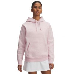 Bluza damska Under Armour Rival Fleece Hoodie. Czerwone bluzy damskie Under Armour, s, bez wzorów, z bawełny, z kapturem. Za 261.81 zł.
