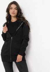 Czarna Bluza z Kapturem Mamani. Czarne bluzy damskie Born2be, s, bez wzorów, z kapturem. Za 84.99 zł.