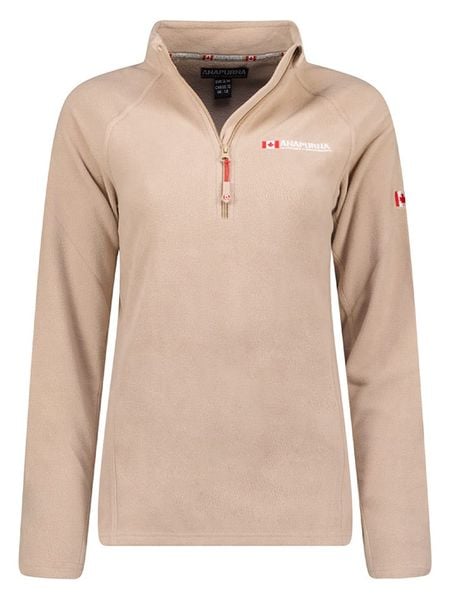 ANAPURNA Bluza polarowa w kolorze beżowym rozmiar: XXL. Brązowe bluzy damskie ANAPURNA, xxl, bez wzorów, z polaru, bez kaptura. Za 83.62 zł.