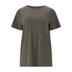 Koszulka damska Athlecia Lizzy. Zielone bluzki damskie Athlecia, bez wzorów, sportowe, bez kołnierzyka, bez ramiączek. Za 136.50 zł.