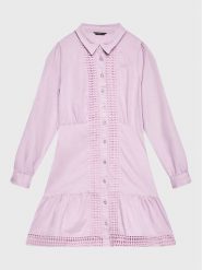 Guess Sukienka koszulowa J3RK04 WE8R0 Różowy Regular Fit. Czerwone sukienki dziewczęce Guess, z aplikacjami, z lyocellu, bez ramiączek, koszulowe. Za 199.99 zł.