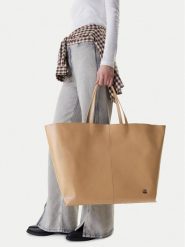 G-Star Raw Torebka C-LDA8145A Beżowy. Brązowe shopper bag G-Star Raw, bez wzorów, ze skóry, bez dodatków. Za 249.99 zł.