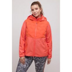 Damskie Kurtka Softshell pikowane wstawki dwukierunkowy suwak. Brązowe kurtki damskie Ulla Popken, plus size, bez wzorów, z elastanu, bez kaptura. Za 633.99 zł.