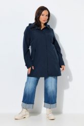 Damskie Trencz funkcyjny HYPRAR hydrofobowy kaptur. Niebieskie płaszcze damskie Ulla Popken, plus size, bez wzorów, z materiału, bez kaptura. Za 639.99 zł.