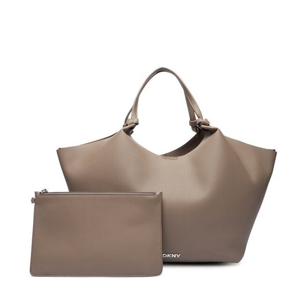Torebka DKNY. Brązowe shopper bag DKNY, bez dodatków. Za 739.99 zł.