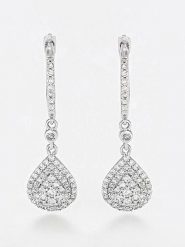 DIAMANTA Złote kolczyki z diamentami rozmiar: onesize. Szare kolczyki damskie DIAMANTA, z diamentem, złote. Za 2,427.99 zł.