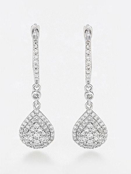 DIAMANTA Złote kolczyki z diamentami rozmiar: onesize. Szare kolczyki damskie DIAMANTA, z diamentem, złote. Za 2,427.99 zł.