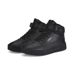 Damskie sneakersy Carina 2.0 Mid Winter PUMA Black Dark Shadow Gray. Czarne obuwie sportowe damskie Puma, z gumy, bez zapięcia, trekkingowe. Za 243.80 zł.