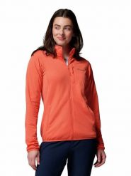 Columbia Kurtka polarowa "Essential Hike Grid" w kolorze pomarańczowym rozmiar: XL. Pomarańczowe kurtki damskie Columbia, xl, bez wzorów, z polaru, bez kaptura. Za 194.95 zł.