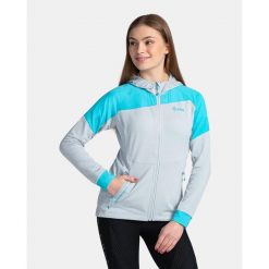 Damska bluza techniczna Kilpi MEMPHIS-W. Szare bluzy damskie Kilpi, xs, bez wzorów, bez kaptura. Za 298.12 zł.