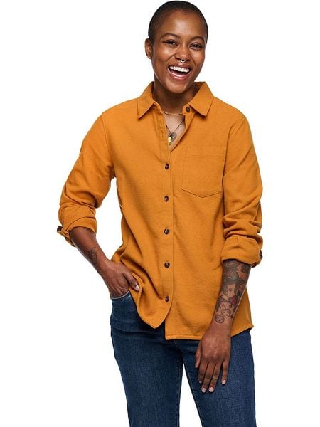 Black Diamond Koszula flanelowa "Projekt" w kolorze pomarańczowym rozmiar: S. Pomarańczowe koszule damskie Black Diamond, s, bez wzorów, z bawełny, bez kołnierzyka, bez ramiączek. Za 131.12 zł.