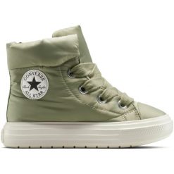 Buty Converse Chuck Taylor All Star Boot. Zielone obuwie trekkingowe damskie Converse, z materiału, bez zapięcia. Za 590.00 zł.