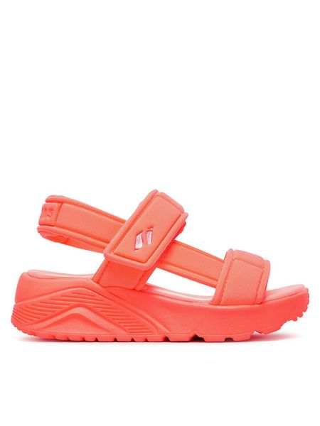 Skechers Sandały Uno Lite Sandal-Sunny Stand 310372L/CRL Koralowy. Pomarańczowe sandały dziewczęce Skechers, z materiału, bez obcasa, bez zapięcia. Za 199.99 zł.
