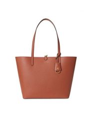 LAUREN RALPH LAUREN Torebka 431795329081 Brązowy. Brązowe shopper bag Lauren Ralph Lauren, ze skóry, bez dodatków. Za 989.99 zł.