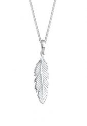 Elli Damska zawieszka z piórami Boho Festival w srebrze próby 925 Sterling Silver Naszyjniki 1 ct Damski. Szare naszyjniki damskie Elli, srebrne. Za 203.99 zł.