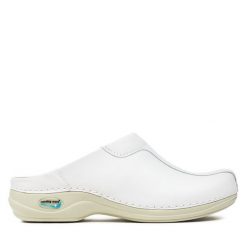 Klapki Nursing Care. Białe klapki damskie Nursing Care, bez wzorów, bez obcasa, bez zapięcia. Za 339.99 zł.