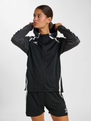 Damska bluza z kapturem na zamek Hummel Lead 2.0. Szare bluzy damskie Hummel, l, bez wzorów, z dresówki, z kapturem. Za 250.00 zł.