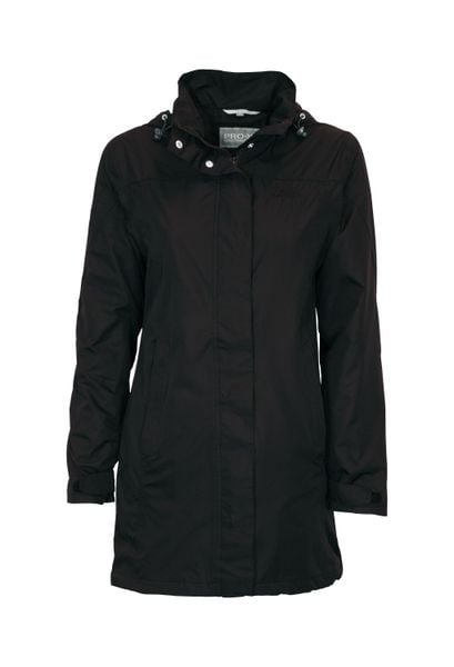 Płaszcz damski Pro-X Elements Jenna. Czarne płaszcze damskie PRO-X ELEMENTS, bez wzorów, z poliesteru, bez kaptura. Za 451.50 zł.