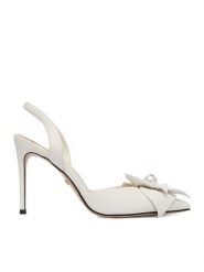 GINO ROSSI Szpilki CEO-ROSE-LT2155-1 Biały. Białe szpilki damskie Gino Rossi, bez wzorów, ze skóry, bez obcasa, na szpilce, bez zapięcia. Za 429.99 zł.