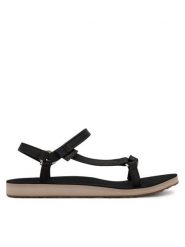 Teva Sandały Original Universal Slim 1151031 Czarny. Czarne sandały damskie Teva, bez wzorów, ze skóry, bez obcasa, na płaskiej podeszwie, bez zapięcia. Za 250.99 zł.