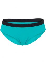Figi bikini z poliamidu z recyklingu. Czarne bikini bonprix, bez wzorów, z poliamidu. Za 39.99 zł.