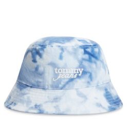 Kapelusz Tommy Jeans. Niebieskie kapelusze damskie Tommy Jeans, bez wzorów, z jeansu. Za 229.99 zł.