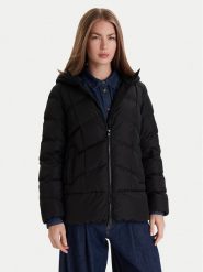 Geox Kurtka zimowa Anylla W4628P T3144 F9000 Czarny Regular Fit. Czarne kurtki damskie Geox, na zimę, bez wzorów, z syntetyku, bez kaptura. Za 899.99 zł.