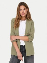 ONLY Marynarka Kayle 15218743 Zielony Regular Fit. Zielone marynarki i żakiety damskie Only, bez wzorów, z syntetyku. Za 129.99 zł.