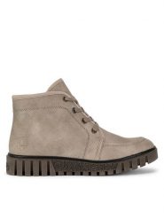 Rieker Botki Y3407-60 Beżowy. Brązowe botki damskie Rieker, ze skóry, bez obcasa, na płaskiej podeszwie, bez zapięcia. Za 287.00 zł.