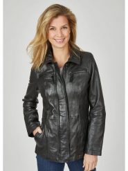 7eleven Skórzana kurtka w kolorze czarnym rozmiar: 36. Czarne kurtki damskie 7eleven, bez wzorów, ze skóry, bez kaptura. Za 543.99 zł.