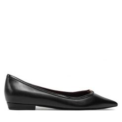 Baleriny Tory Burch. Czarne balerinki damskie Tory Burch, bez wzorów. Za 969.99 zł.