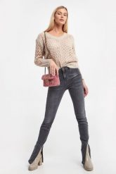 Sweter damski ażurowy BLUGIRL BLUMARINE. Swetry klasyczne damskie Blugirl Blumarine, s, bez kołnierzyka. W wyprzedaży za 1,026.27 zł.