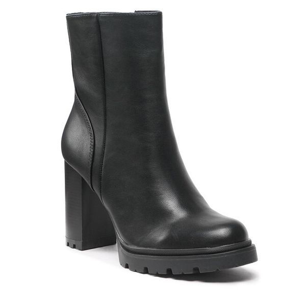 Botki Jenny Fairy. Czarne botki damskie Jenny Fairy, bez obcasa, na słupku, bez zapięcia. Za 179.99 zł.