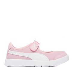 Baleriny Puma. Czerwone baleriny dziewczęce Puma, bez wzorów, bez obcasa, bez zapięcia. Za 169.99 zł.