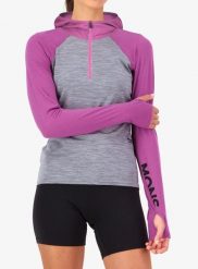 Bluza damska Mons Royale Bella Merino Long Sleeve Hood. Fioletowe bluzy damskie Mons Royale, s, bez wzorów, z elastanu, bez kaptura. Za 494.99 zł.