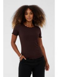 Cream Koszulka w kolorze ciemnobrązowym rozmiar: XXL. Brązowe koszulki damskie Cream, xxl, bez wzorów, bez kołnierzyka, bez ramiączek. Za 82.99 zł.