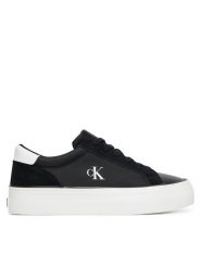 Calvin Klein Jeans Sneakersy Vulc Flatform Mg Nylon Mix YW0YW01896 Czarny. Czarne obuwie sportowe damskie Calvin Klein Jeans, z jeansu, bez zapięcia. Za 279.99 zł.