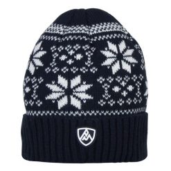 Czapka Peak Mountain Bon-Micolor. Niebieskie czapki damskie Peak Mountain, na zimę, bez wzorów. W wyprzedaży za 127.00 zł.