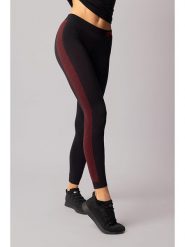 Spaio Legginsy termiczne "Fierce" w kolorze czarno-czerwonym rozmiar: M. Czarne legginsy damskie Spaio, m, bez wzorów, z materiału, outdoorowe. Za 158.47 zł.