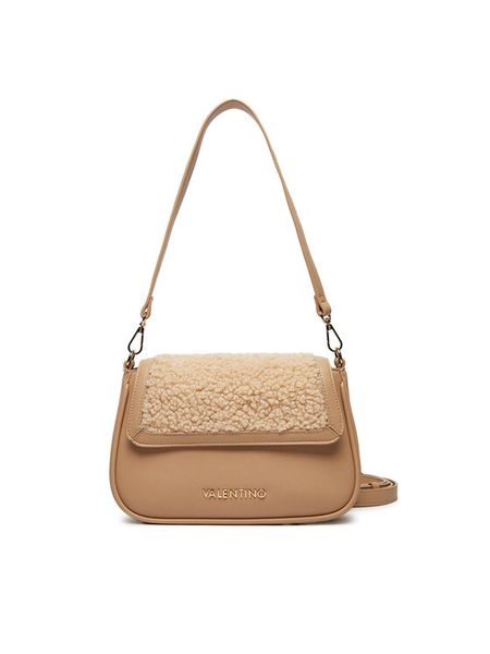 Valentino Torebka Shari VBS8DP09 Beżowy. Brązowe listonoszki damskie Valentino, bez wzorów, ze skóry, bez dodatków. Za 569.99 zł.