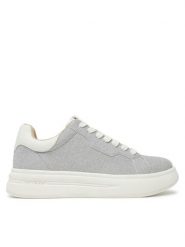 Guess Sneakersy FLPWIN LEL12 Srebrny. Szare obuwie sportowe damskie Guess, ze skóry, bez zapięcia. Za 289.99 zł.