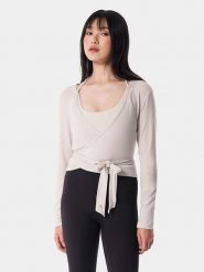 Carpatree Koszulka sportowa "Balletcore" w kolorze beżowym rozmiar: XL. Brązowe koszulki sportowe damskie Carpatree, xl, bez wzorów, bez ramiączek, outdoorowe. Za 96.14 zł.