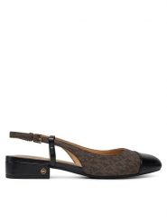 MICHAEL Michael Kors Sandały Perla Flex Sling Flat 40R4PLFP1B Brązowy. Brązowe sandały damskie MICHAEL Michael Kors, bez wzorów, ze skóry, bez obcasa, na płaskiej podeszwie, bez zapięcia. Za 699.99 zł.