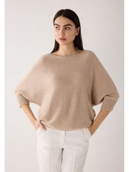 More & More Sweter w kolorze jasnobrązowym rozmiar: 42. Brązowe swetry klasyczne damskie More & More, bez kołnierzyka. Za 162.49 zł.