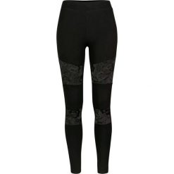 Damskie legginsy urban classic z wstawkami z koronki. Czarne legginsy damskie Urban Classics, l, bez wzorów, z koronki. Za 142.50 zł.